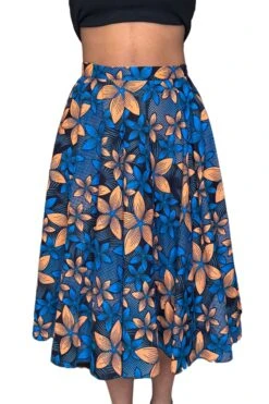 Colorful Black - Jupe Midi Wax - Fleur De Minuit