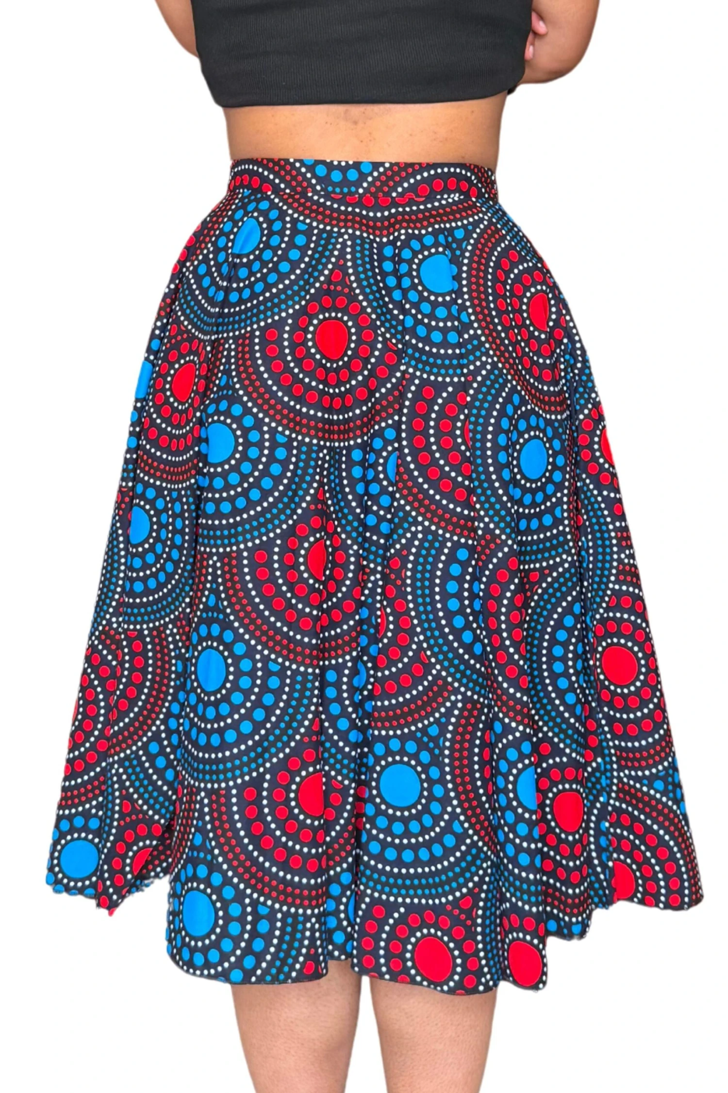 Colorful Black - Jupe Midi Wax - Cosmic Dance 5 Colorful Black - Jupe Midi Wax - Cosmic Dance – Image 3