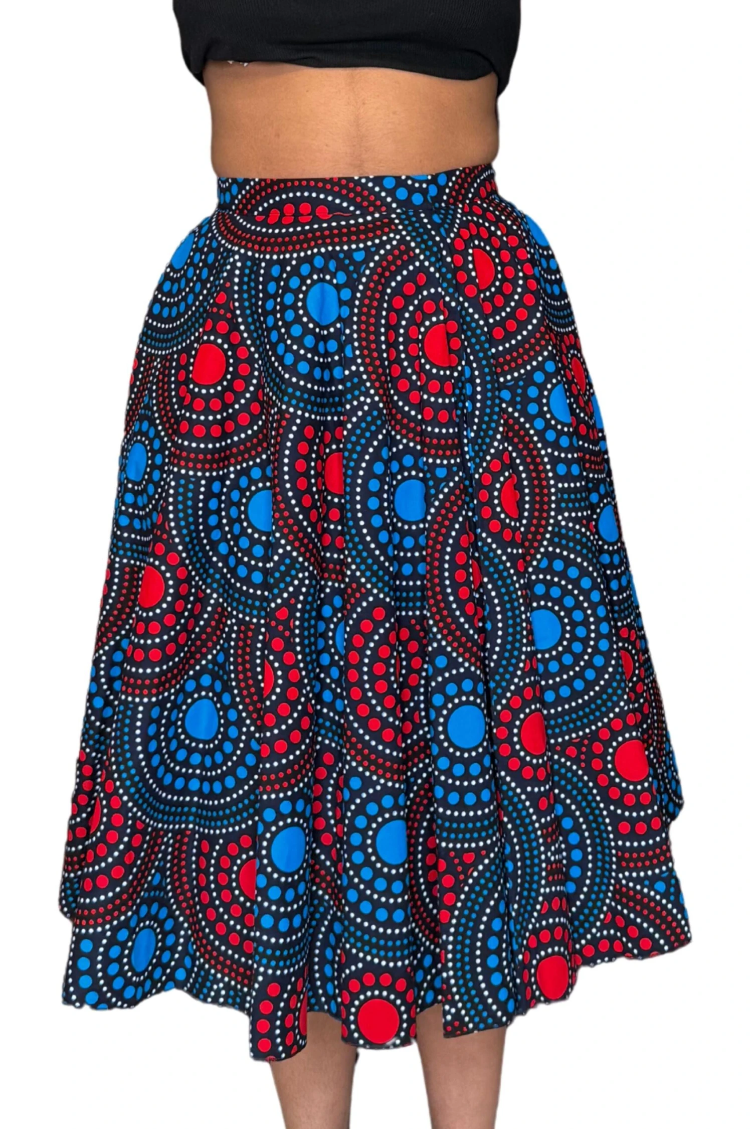 Colorful Black - Jupe Midi Wax - Cosmic Dance 4 Colorful Black - Jupe Midi Wax - Cosmic Dance – Image 2