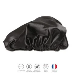 Colorful Black - Bonnet De Nuit En Satin (ajustable) -Shea Moisture Boutique bonnet nuit satin interieur