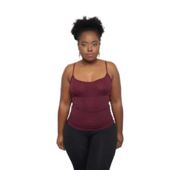 Body Shaper - Top Gainant Avec Fines Bretelles (102) -Shea Moisture Boutique colorful black top gainant fines bretelles 03