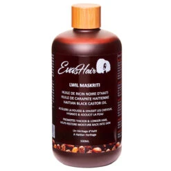 EvasHair - Lwil Maskriti - Huile De Ricin Noir D'Haïti (multi-usage) -Shea Moisture Boutique evashair huile 500ml