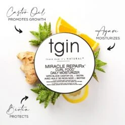 TGIN - Miracle RepaiRx Curl Food Daily Moisturizer (Soin Quotidien) -Shea Moisture Boutique tgin curl food 3