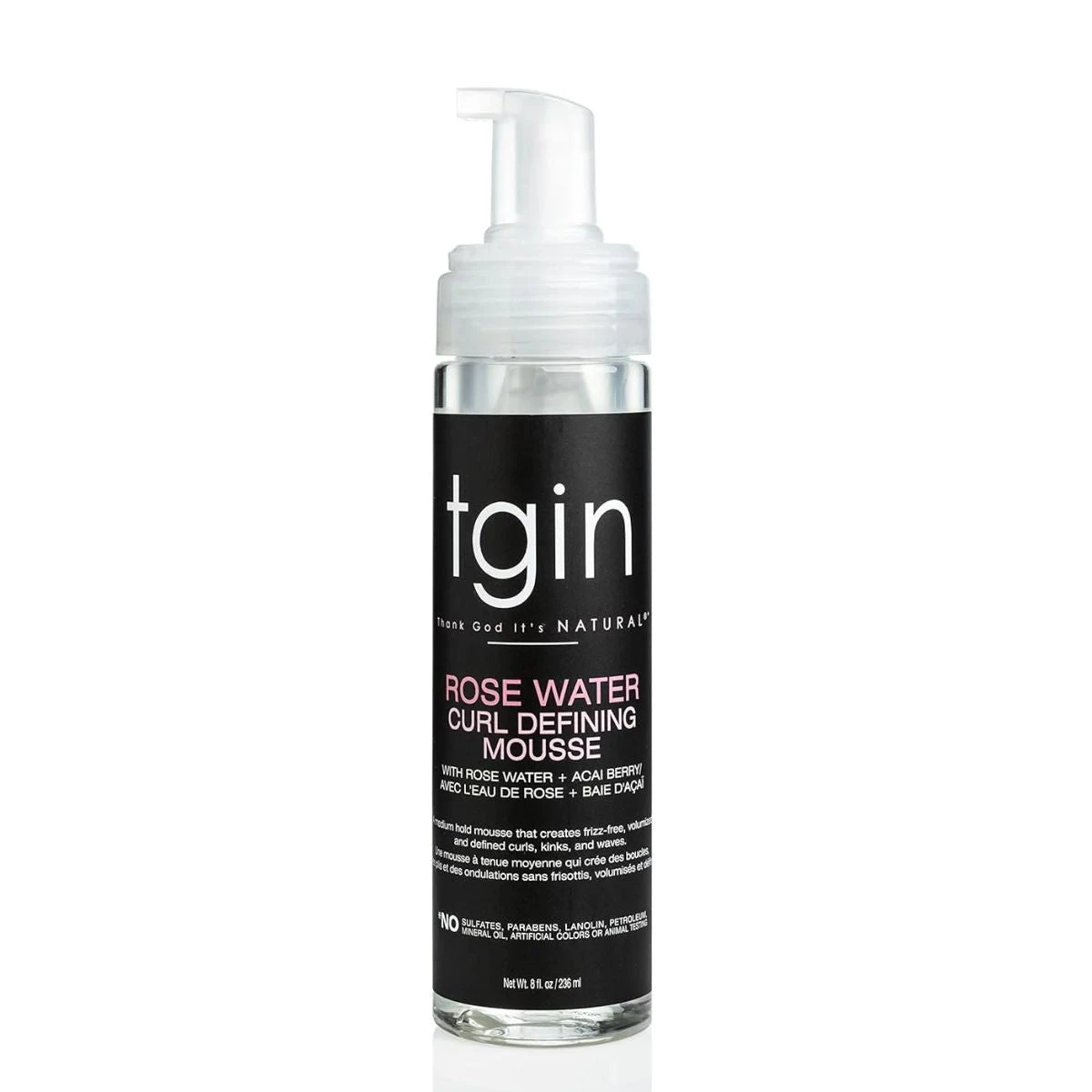 TGIN - Rose Water Curl Defining Mousse 3 TGIN - Rose Water Curl Defining Mousse